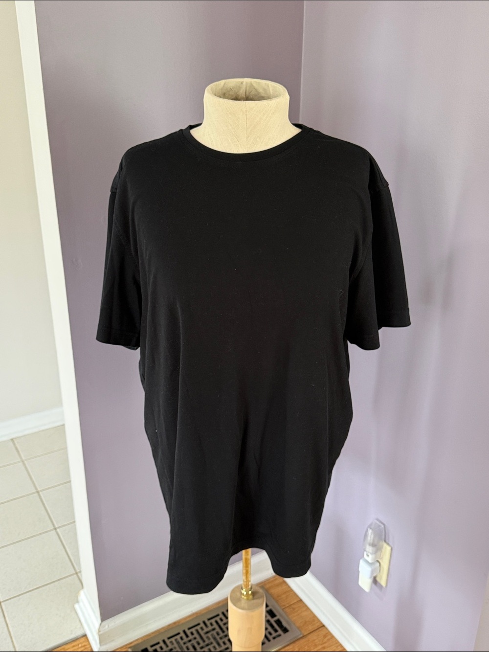 Alfani Black Crewneck T-Shirt